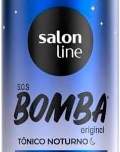Salon Line, Tônico Capilar Noturno, SOS Bomba, Antiqueda, Combate a Queda, Vegano - Todos os Tipos de Cabelos, 100 ml