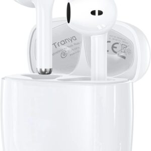 Tranya F4 Fone de Ouvido Bluetooth Sem Fio, Bluetooth 5.3 -Branco