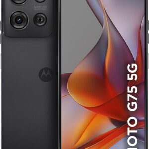 Smartphone Motorola Moto g75 5G - 256GB 16GB (8GB RAM+8GB Ram Boost) e 50MP Sony Lytia 600 Camera Moto AI Ultrarresistencia militar - Preto