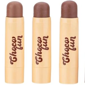 Contorno Stick Choco Fun Fenzza, Bastão de Contorno com Vitamina E e Manteiga de Karité, Aroma de Chocolate - Máquiagem (15% Cacau, Padrão)