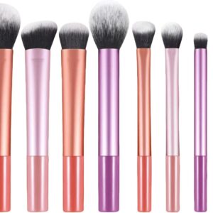 Kit de Pincéis de Maquiagem 8 Peças - Cerdas Sintéticas Macias - Completo para Todos os Tipos de Make