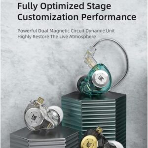 Fone de Ouvido KZ EDX Pro sem Microfone - Cristal