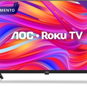 AOC, Smart TV, Roku 43'' Full HD, 43S5045/78G, com HDMI, USB, Wi-Fi, Conversor Digital